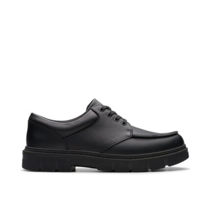 Clarks Lorcam Edge Youth School Shoes – Black Leather – Boys School Shoes - Crep Direct UK Clarks Lorcam Edge Youth School Shoes – Black Leather – Boys School Shoes - Crep Direct UK