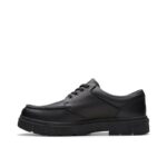 Clarks Lorcam Edge Youth School Shoes – Black Leather – Boys School Shoes - Crep Direct UK