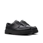 Clarks Lorcam Edge Youth School Shoes – Black Leather – Boys School Shoes - Crep Direct UK