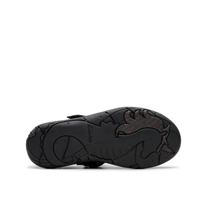 Clarks Relda Spark Kid School Shoes – Black Leather – Girls School Shoes - Crep Direct UK