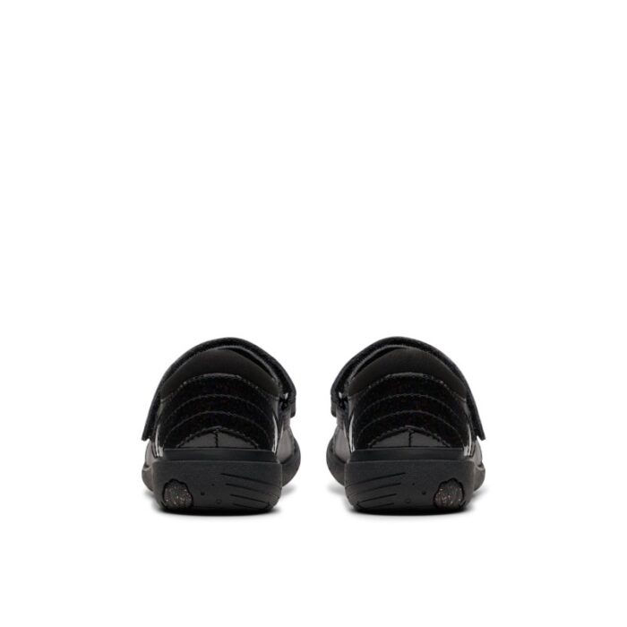 Clarks Relda Spark Kid School Shoes – Black Leather – Girls School Shoes - Crep Direct UK