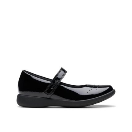 Clarks Etch Gem Kid School Shoes – Black Patent – Girls School Shoes - Crep Direct UK Clarks Etch Gem Kid School Shoes – Black Patent – Girls School Shoes - Crep Direct UK