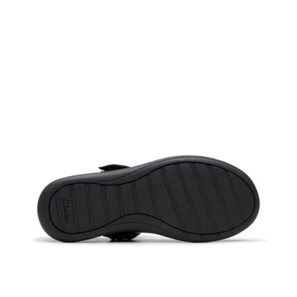 Clarks Etch Gem Kid School Shoes – Black Patent – Girls School Shoes - Crep Direct UK