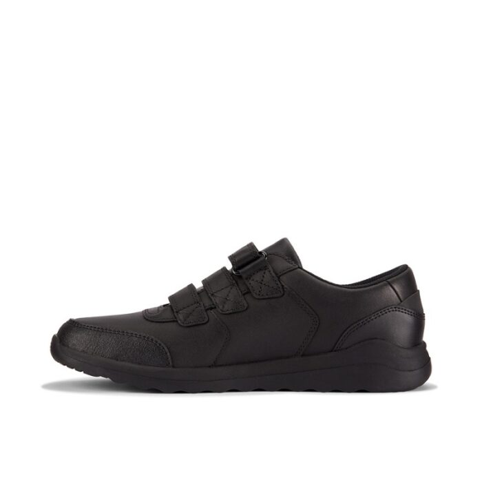 Clarks Daze Step 2 Youth School Shoes – Black Leather – Boys School Shoes - Crep Direct UK