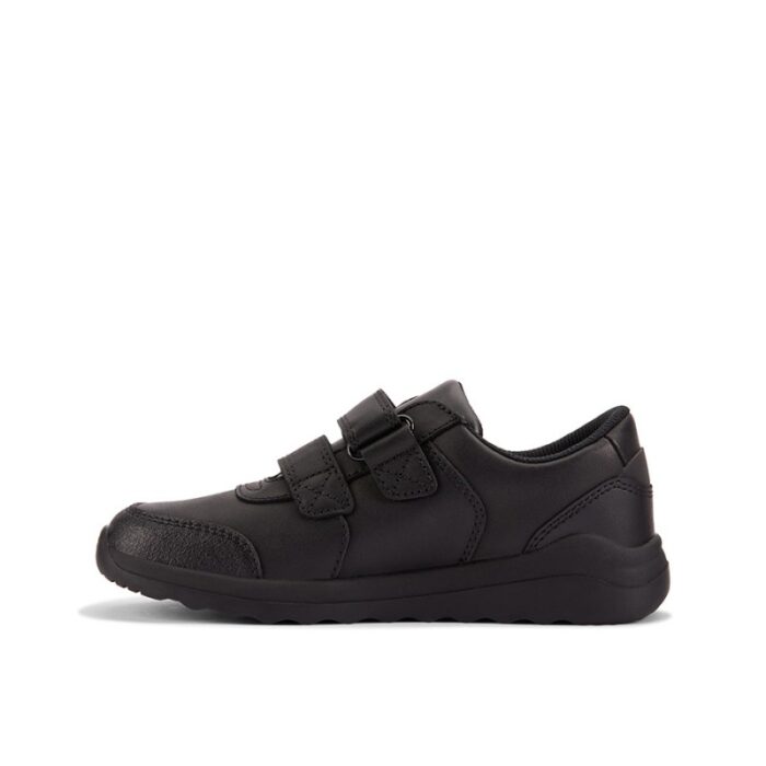 Clarks Daze Step 2 Kid School Shoes – Black Leather – Boys School Shoes - Crep Direct UK