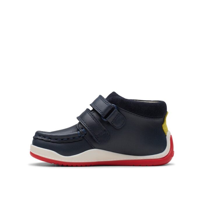 Clarks Noodle Play Toddler Boots – Navy – Boys Boots - Crep Direct UK