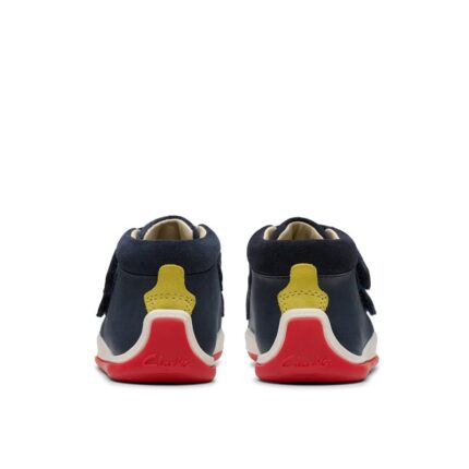 Clarks Noodle Play Toddler Boots – Navy – Boys Boots - Crep Direct UK