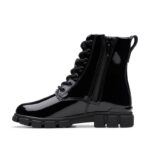 Clarks Evyn Charm Kids Boots – Black Patent – Girls Boots - Crep Direct UK