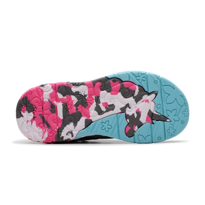 Clarks Tidal Star Kids Trainers – Gun Metal Leather – Girls Shoes - Crep Direct UK
