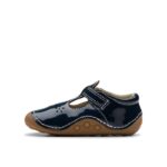 Clarks Tiny Skip Toddler Shoes – Navy Patent – Girls Shoes - Crep Direct UK