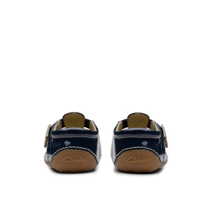 Clarks Tiny Skip Toddler Shoes – Navy Patent – Girls Shoes - Crep Direct UK