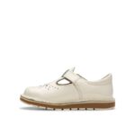 Clarks Joyful Skip Toddler Shoes – White Patent – Girls Shoes - Crep Direct UK
