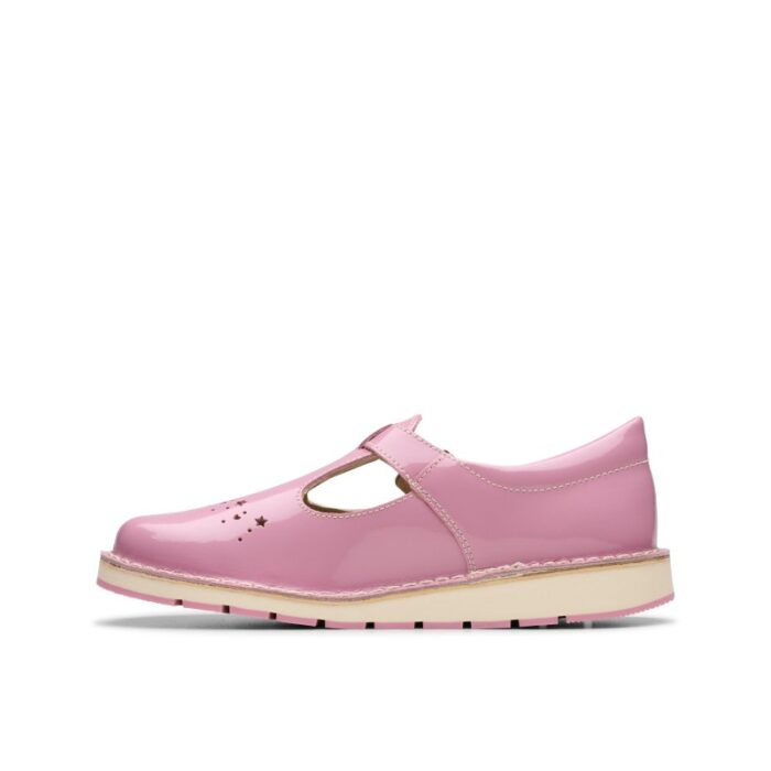 Clarks Joyful Skip Kids Shoes – Pink Patent – Girls Shoes - Crep Direct UK