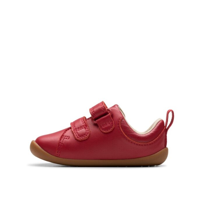 Clarks Roamer Craft Toddler Shoes – Red Leather – Boys Shoes - Crep Direct UK