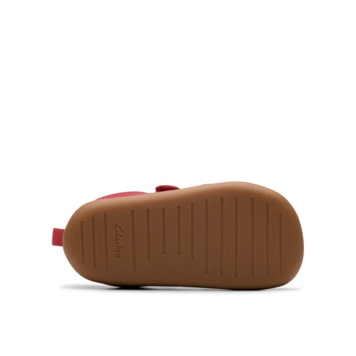 Clarks Roamer Craft Toddler Shoes – Red Leather – Boys Shoes - Crep Direct UK