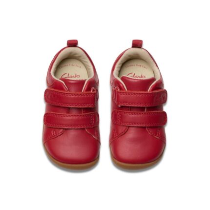 Clarks Roamer Craft Toddler Shoes – Red Leather – Boys Shoes - Crep Direct UK