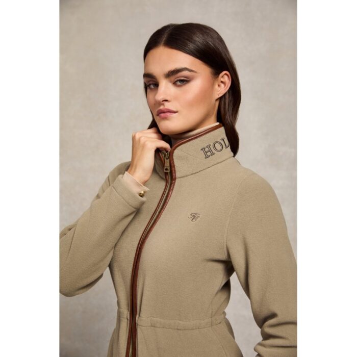 Holland Cooper Country Longline Fleece – Sage – Ladies Clothing - Crep Direct UK