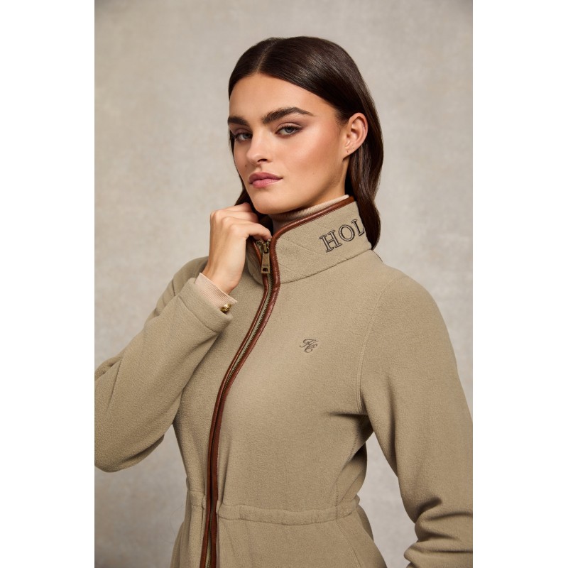 Holland Cooper Country Longline Fleece – Sage – Ladies Clothing - Crep Direct UK