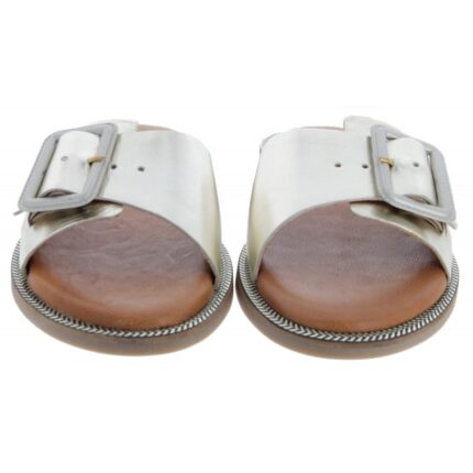 Tamaris 27105 Mules – Gold Leather – Womens Sandals, Sliders & Toe Posts - Crep Direct UK