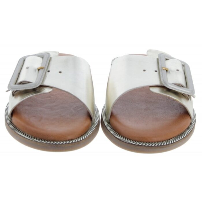 Tamaris 27105 Mules – Gold Leather – Womens Sandals, Sliders & Toe Posts - Crep Direct UK