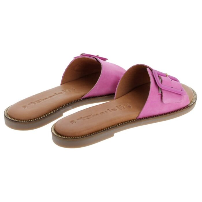 Tamaris 27105 Mules – Pink Leather – Womens Sandals, Sliders & Toe Posts - Crep Direct UK