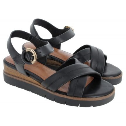 Tamaris 28202 Wedge Sandals – Black Leather – Womens Sandals, Sliders & Toe Posts - Crep Direct UK Tamaris 28202 Wedge Sandals – Black Leather – Womens Sandals, Sliders & Toe Posts - Crep Direct UK