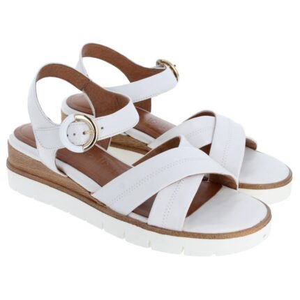 Tamaris 28202 Wedge Sandals – White Leather – Womens Sandals, Sliders & Toe Posts - Crep Direct UK Tamaris 28202 Wedge Sandals – White Leather – Womens Sandals, Sliders & Toe Posts - Crep Direct UK