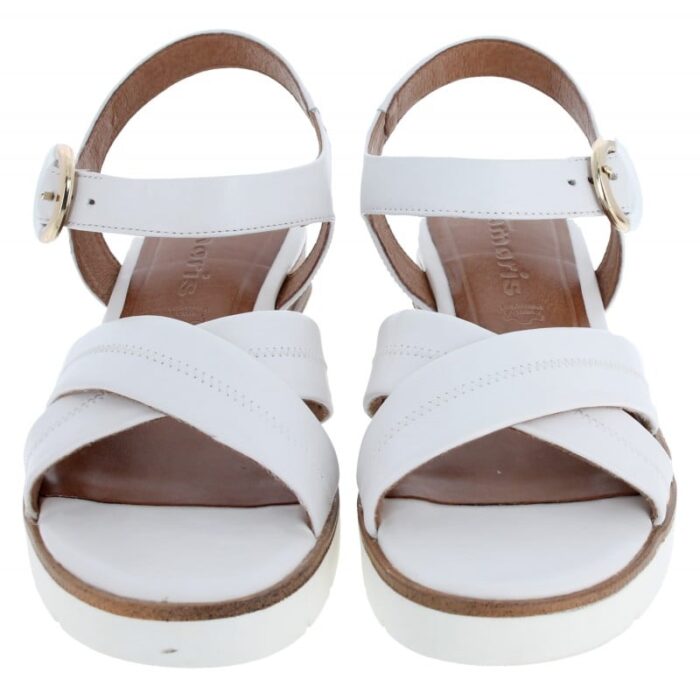 Tamaris 28202 Wedge Sandals – White Leather – Womens Sandals, Sliders & Toe Posts - Crep Direct UK