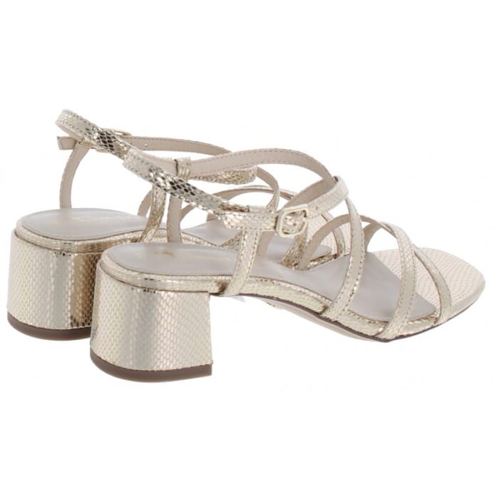 Tamaris 28204 Heeled Sandals – Light Gold – Womens Sandals, Sliders & Toe Posts - Crep Direct UK
