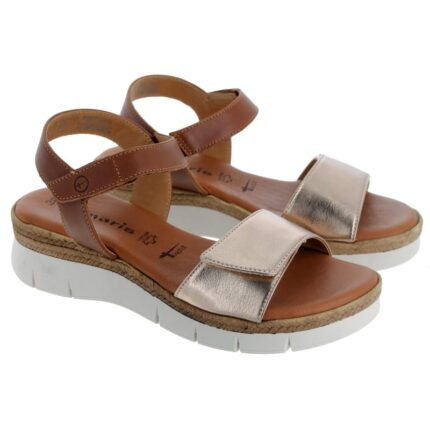 Tamaris 28220 Sandals – Tan/Gold Leather – Womens Sandals, Sliders & Toe Posts - Crep Direct UK Tamaris 28220 Sandals – Tan/Gold Leather – Womens Sandals, Sliders & Toe Posts - Crep Direct UK