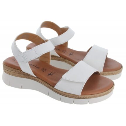 Tamaris 28220 Sandals – White Leather – Womens Sandals, Sliders & Toe Posts - Crep Direct UK Tamaris 28220 Sandals – White Leather – Womens Sandals, Sliders & Toe Posts - Crep Direct UK