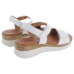 Tamaris 28220 Sandals – White Leather – Womens Sandals, Sliders & Toe Posts - Crep Direct UK