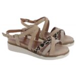 Tamaris 28237 Sandals – Tan Leather – Womens Sandals, Sliders & Toe Posts - Crep Direct UK