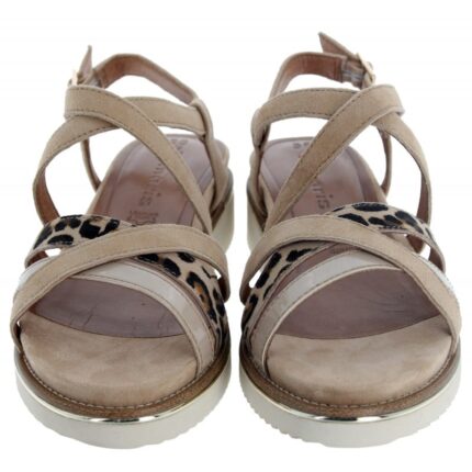 Tamaris 28237 Sandals – Tan Leather – Womens Sandals, Sliders & Toe Posts - Crep Direct UK