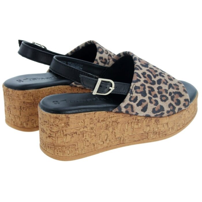 Tamaris 28393 Wedge Sandals – Leopard – Womens Sandals, Sliders & Toe Posts - Crep Direct UK
