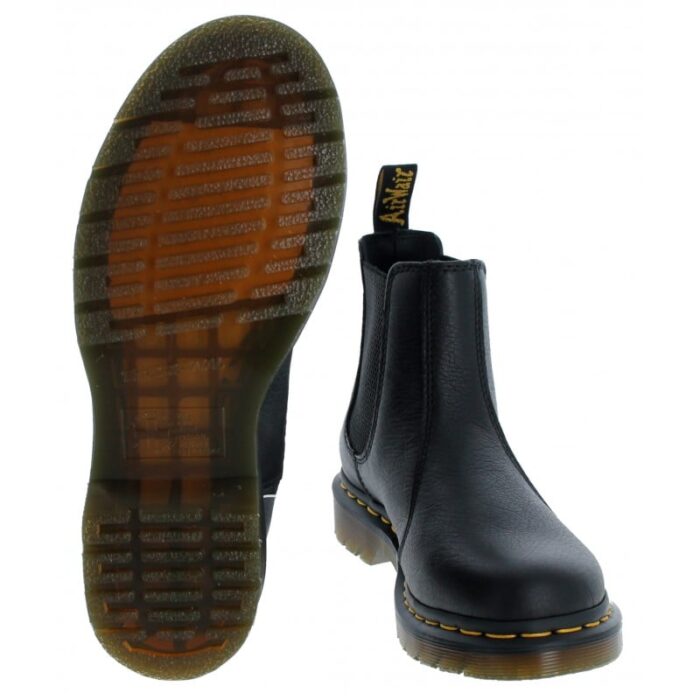 Dr. Martens 2976 Chelsea Boots – Black Virginia Leather – Womens Boots - Crep Direct UK