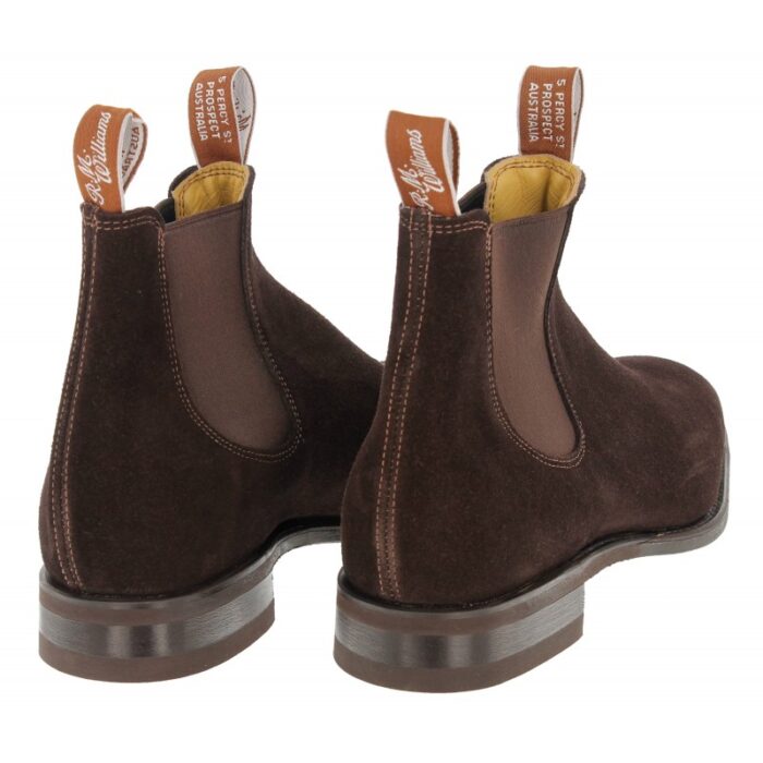 R. M. Williams Comfort Craftsman Boots – Chocolate Suede – Mens Boots - Crep Direct UK