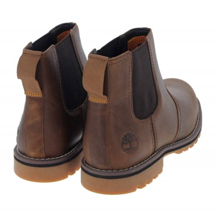 Timberland Larchmont Il Chelsea Boots TB0A2NGYF1 – Rust Full Grain – Mens Boots - Crep Direct UK