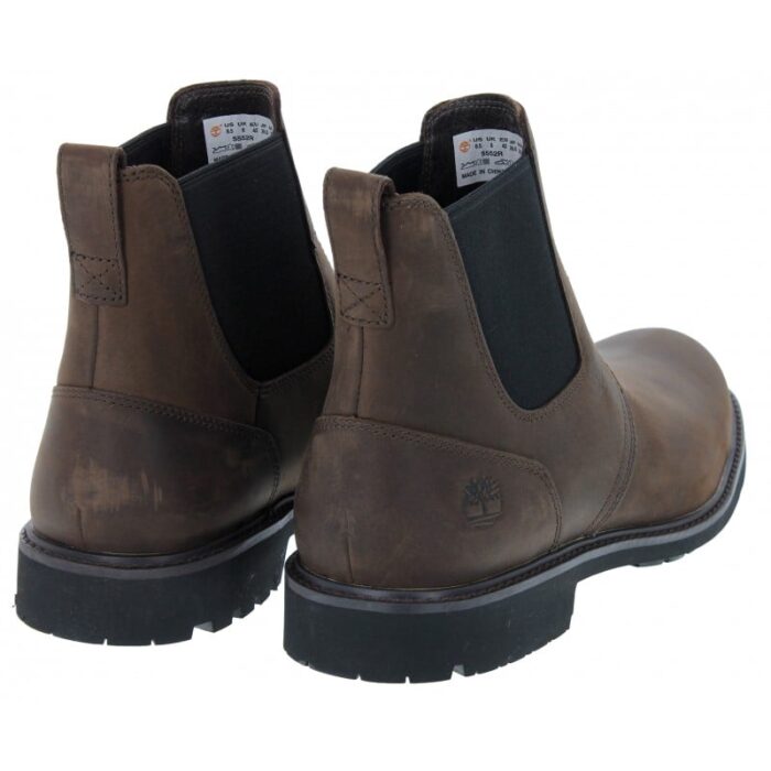Timberland Stormbuck Chelsea TB05552R Boots – Dark Brown Leather – Mens Boots - Crep Direct UK