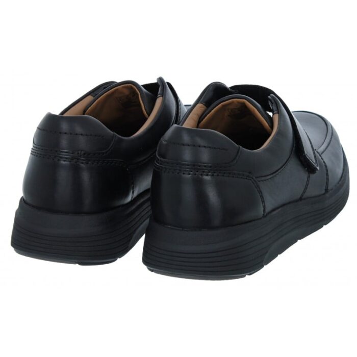 Clarks Un Abode Strap Shoes – Black Leather – Mens Shoes - Crep Direct UK