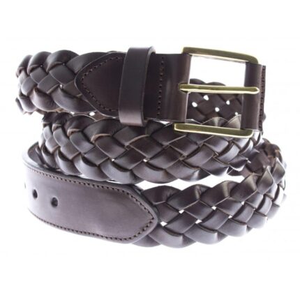 The Golden Boot Golden Boot 10059 Belt – Marron Leather – Mens Belts - Crep Direct UK