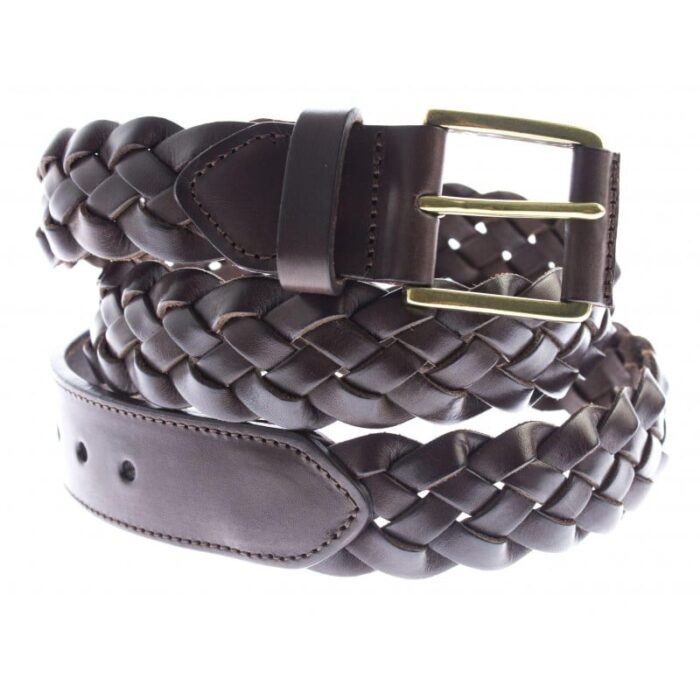 The Golden Boot Golden Boot 10059 Belt – Marron Leather – Mens Belts - Crep Direct UK