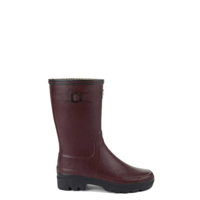 Le Chameau Giverny Jersey Lined Ladies Wellingtons 4209 – Cherry – Womens Trekking & Outdoor - Crep Direct UK