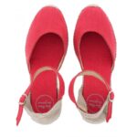 Toni Pons Caldes Wedge Espadrilles – Vermell Linen – Womens Espadrilles - Crep Direct UK Toni Pons Caldes Wedge Espadrilles – Vermell Linen – Womens Espadrilles - Crep Direct UK