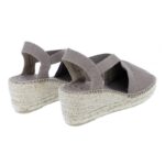 Toni Pons Ter Wedge Espadrilles – Taupe Cotton – Womens Espadrilles - Crep Direct UK