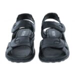 Josef Seibel Debra 76444 Sandals – Black Leather – Womens Sandals, Sliders & Toe Posts - Crep Direct UK
