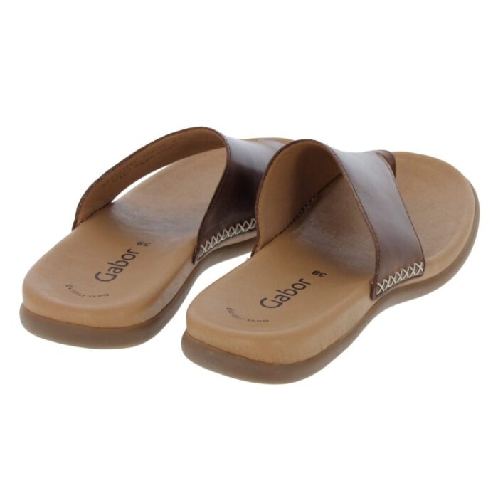 Gabor Lanzarote 43.700 Mules – Peanut Leather – Womens Sandals, Sliders & Toe Posts - Crep Direct UK