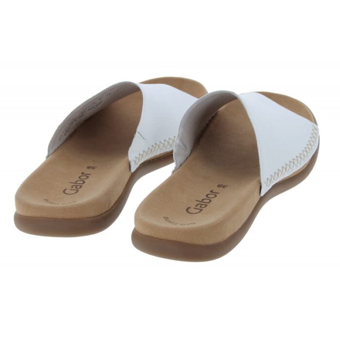 Gabor Eagle 03.705 Sandals – White Leather – Womens Sandals, Sliders & Toe Posts - Crep Direct UK
