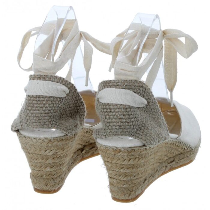 Toni Pons Calonge Wedge Espadrilles – Cru Linen – Womens Espadrilles - Crep Direct UK