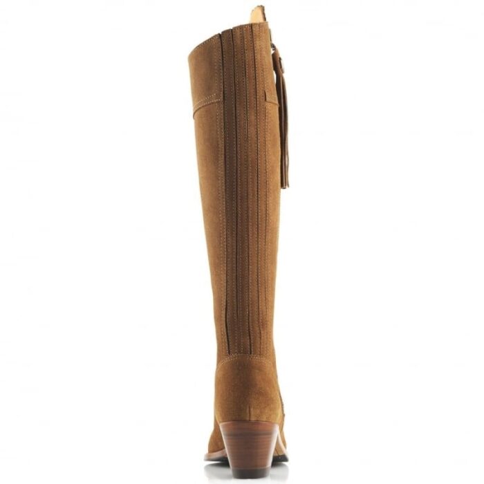 Fairfax and Favor Fairfax & Favor Sporting Fit Regina Heeled Boots – Tan Suede – Womens Boots - Crep Direct UK